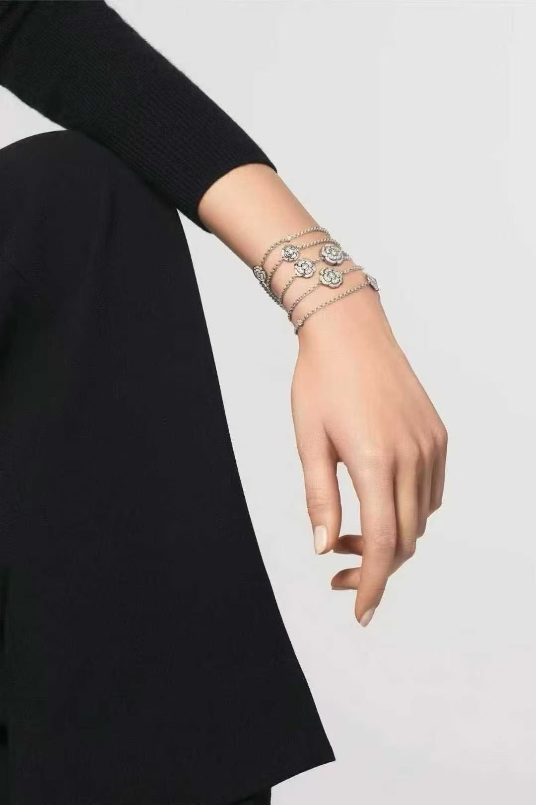 Chanel Haute Joaillerie Camelia Collection Full Diamond Camellia Long Necklace
