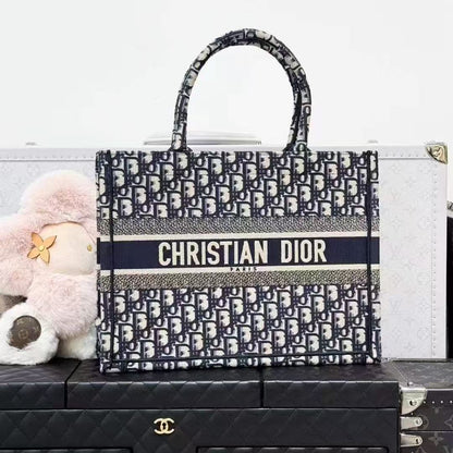 Dior Classic Blue Monogram Medium Book Tote