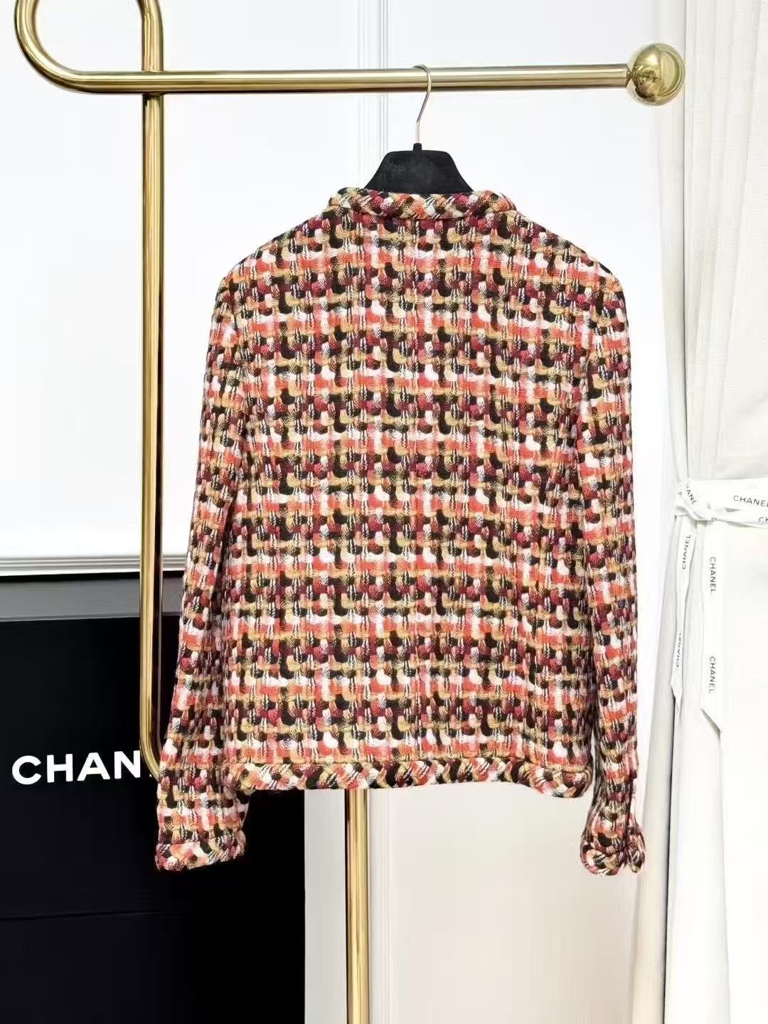 Chanel 23A Dakar Show Collection Colorful Tweed Knit Jacket