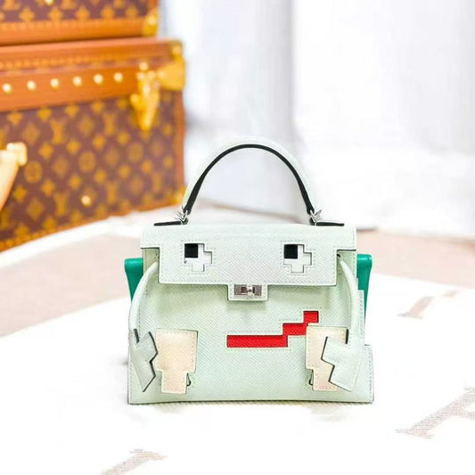 Hermes Kellydoll 0S Bubble Green Mosaic Doll