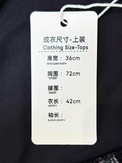 Chanel 24B Black Velvet Camellia Double C Print Crew Neck Short Sleeve