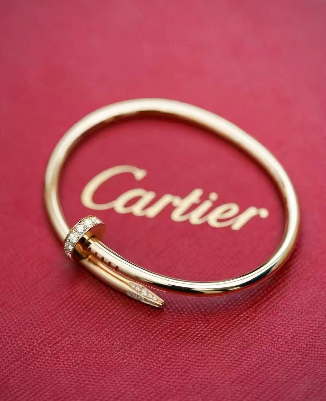 Cartier Rose Gold Diamond-Set Spike Bracelet