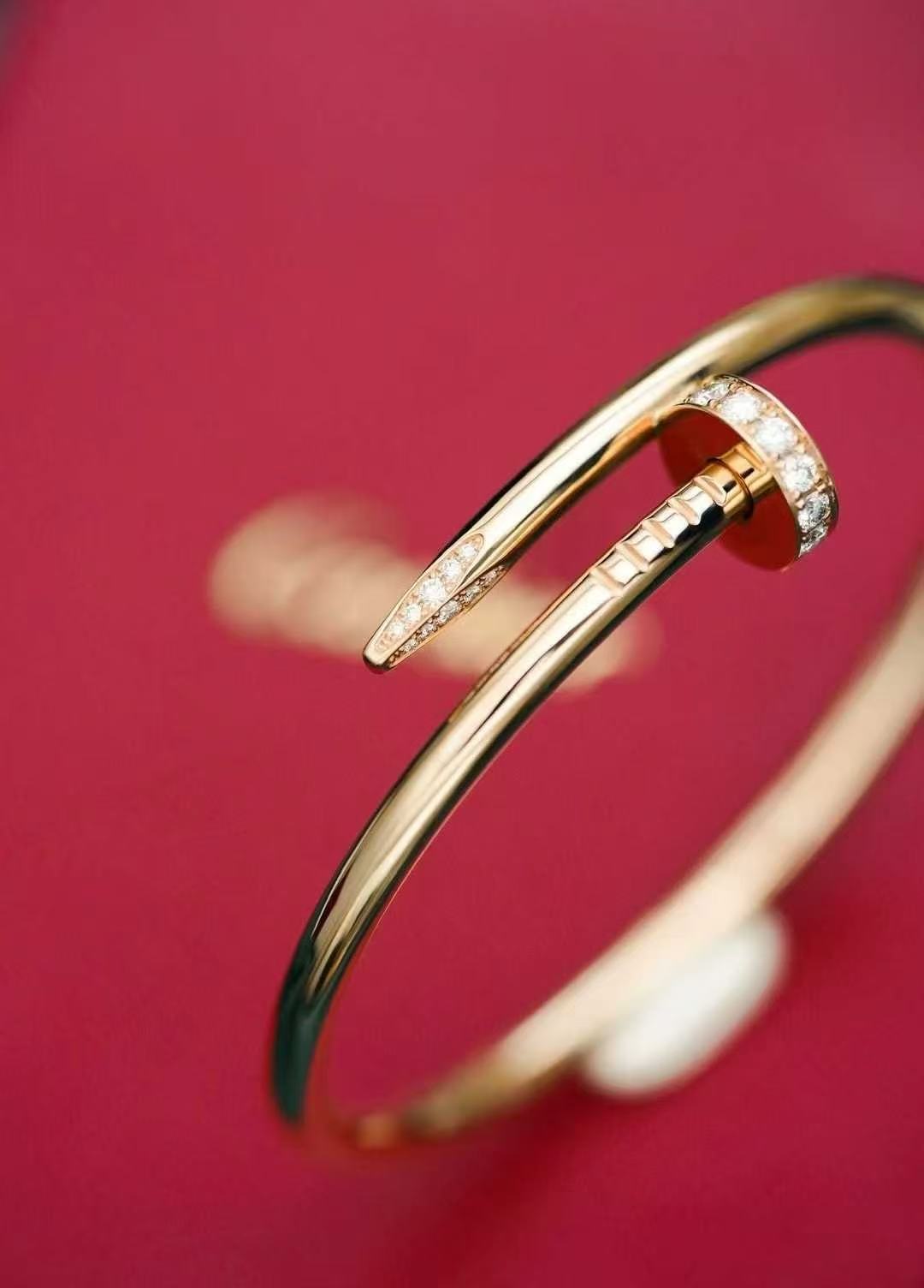 Cartier Rose Gold Diamond-Set Spike Bracelet