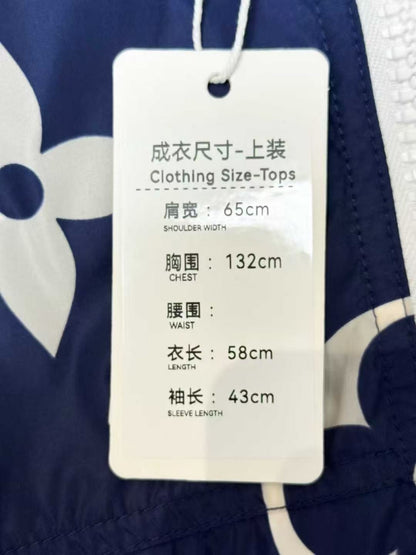 LV Monogram Multicolore Blue Full-Print Parka