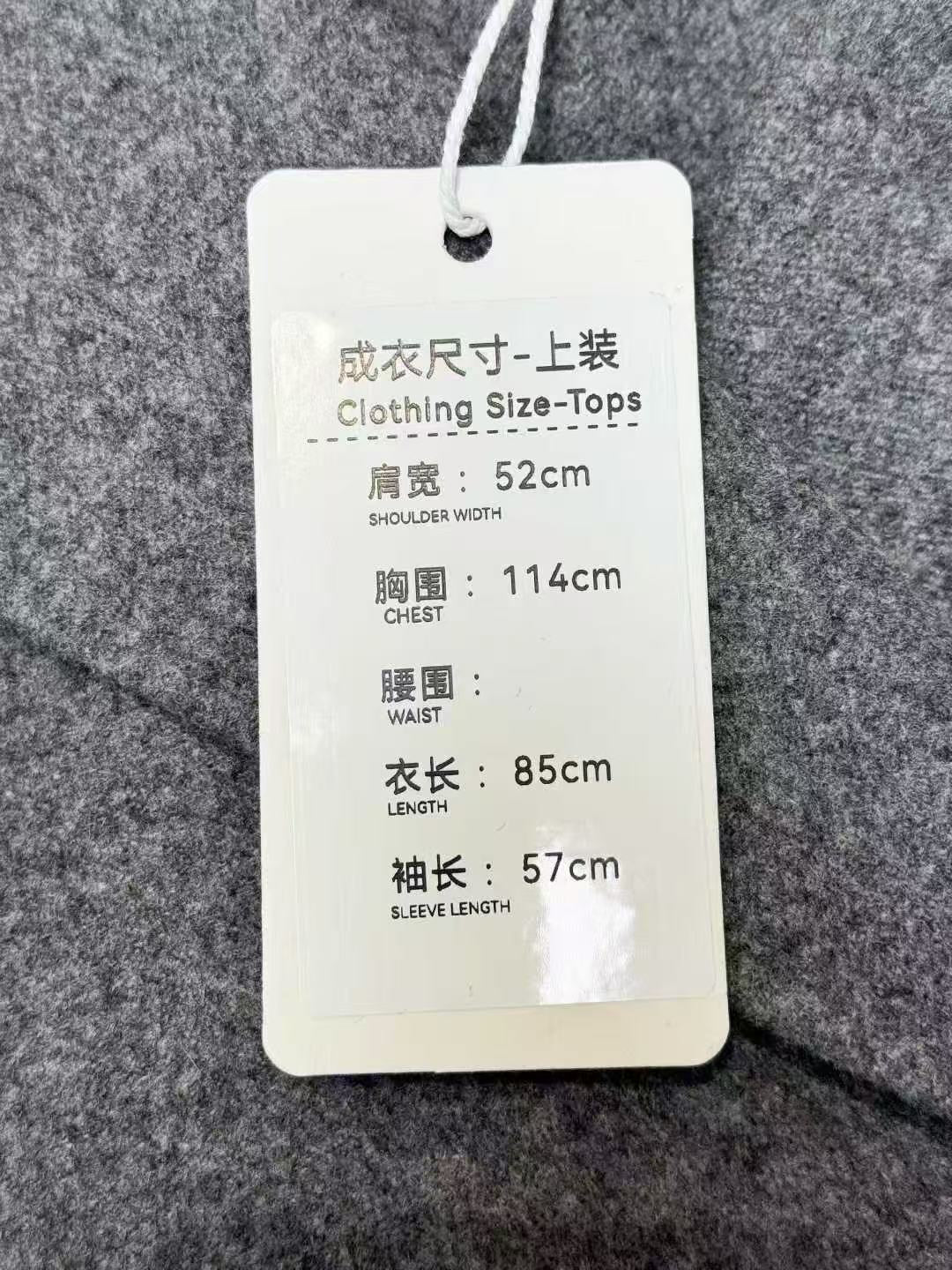 Dior Grey Double-Breasted Mid-Length Cashmere Coat