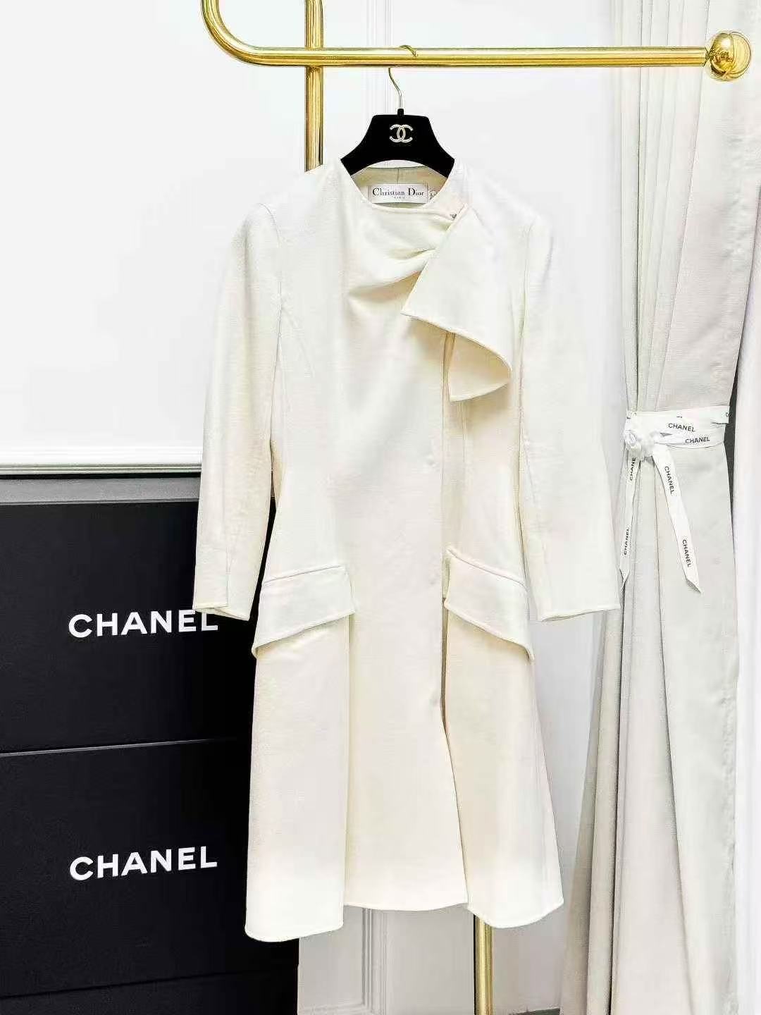 Dior Cream Cashmere Coat