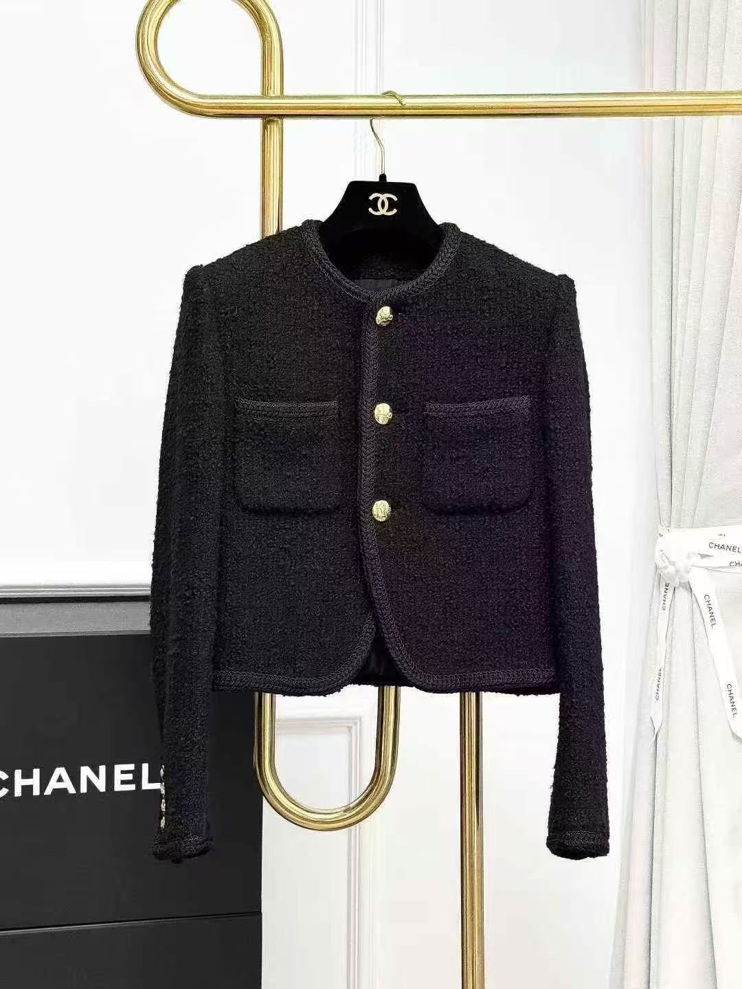 Celine Classic Wool Coat with Gold Buckle in Black