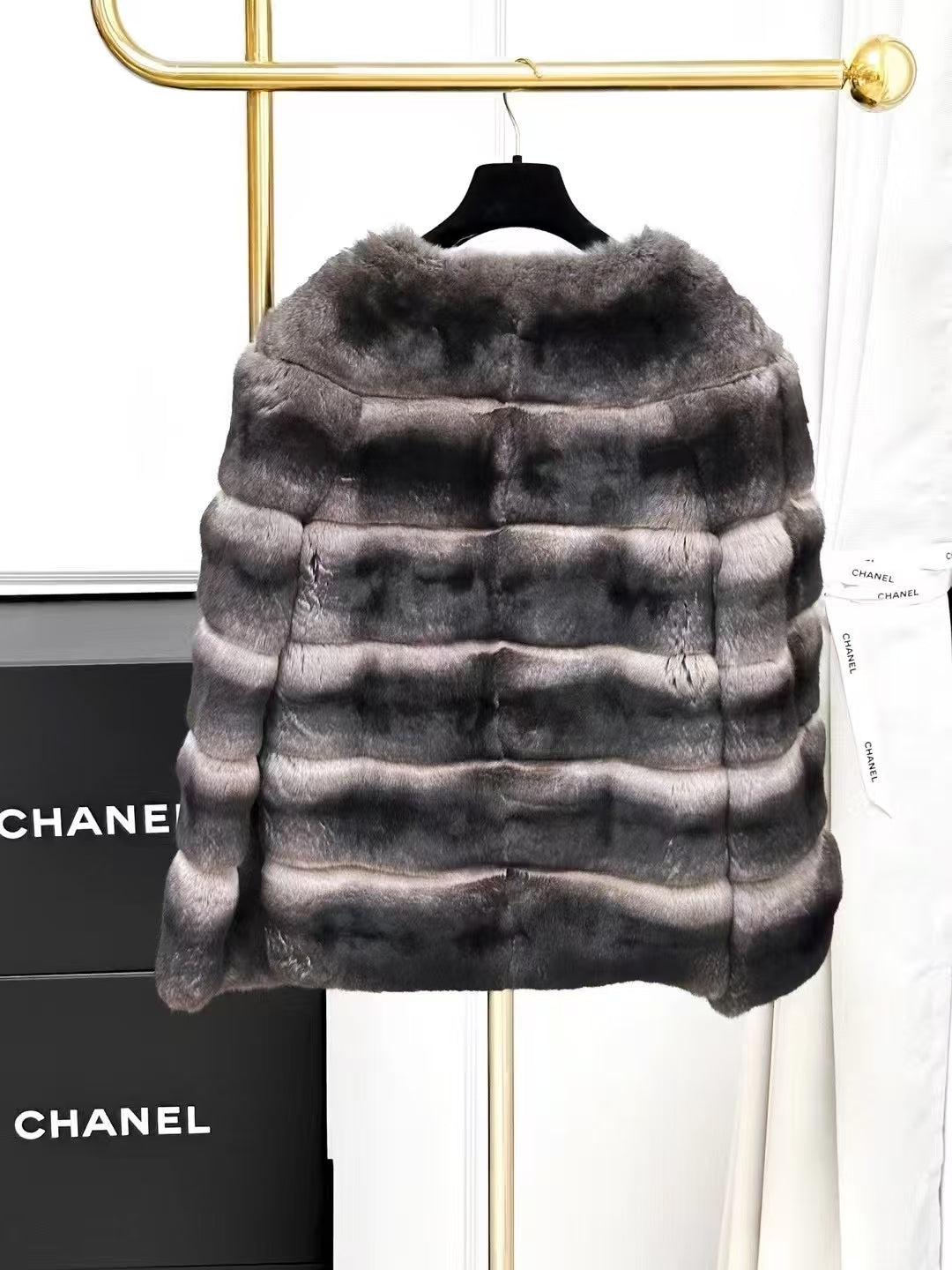 Dior Brown Totoro Fur Coat
