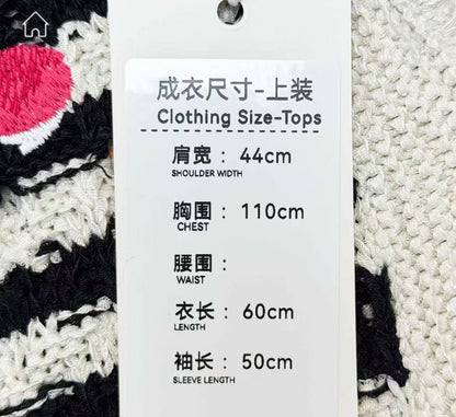 Chanel 24S Black and White Color-Block Polka Dot Turtleneck Knit Top