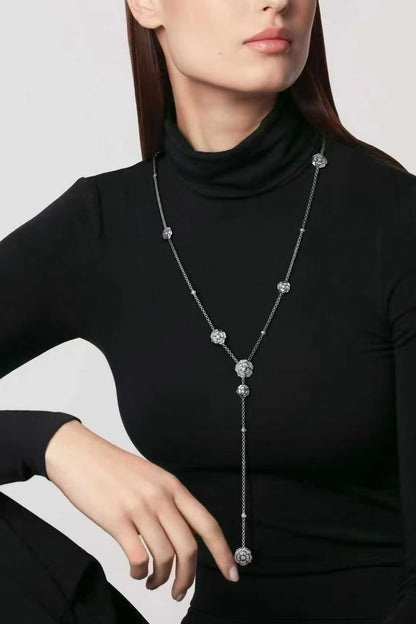 Chanel Haute Joaillerie Camelia Collection Full Diamond Camellia Long Necklace