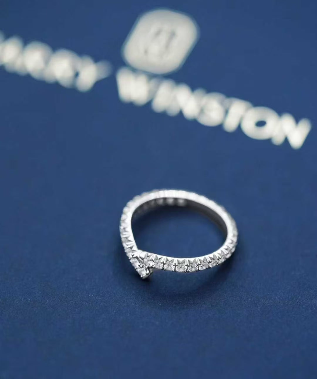 Harry Winston Ribbon Full Diamond Ring