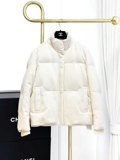 Loro Piana Cream Cashmere Down Jacket