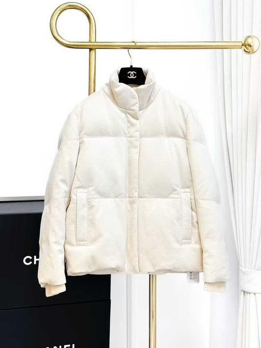 Loro Piana Cream Cashmere Down Jacket