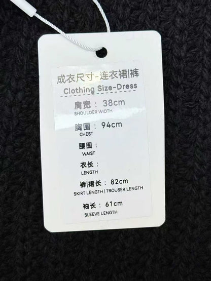 Chrome Hearts Black Cross Print Long-Sleeve Knit Sweater