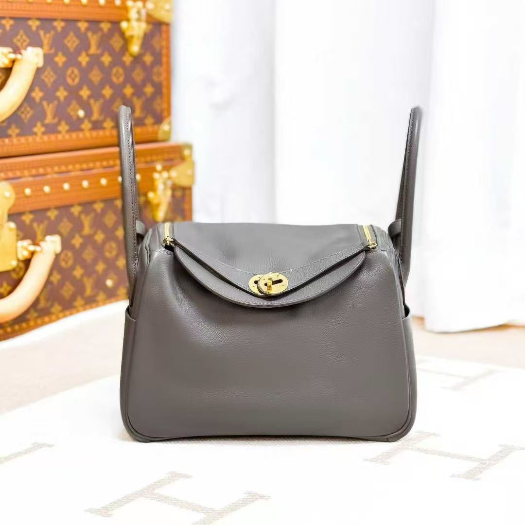 Hermes Lindy 26, 8F Tinware Gray Gold Buckle