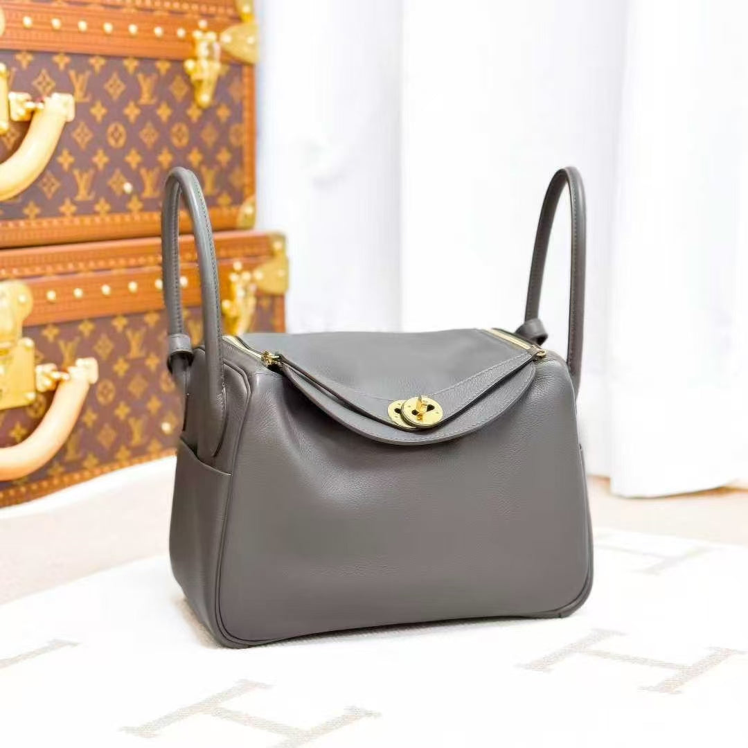 Hermes Lindy 26, 8F Tinware Gray Gold Buckle