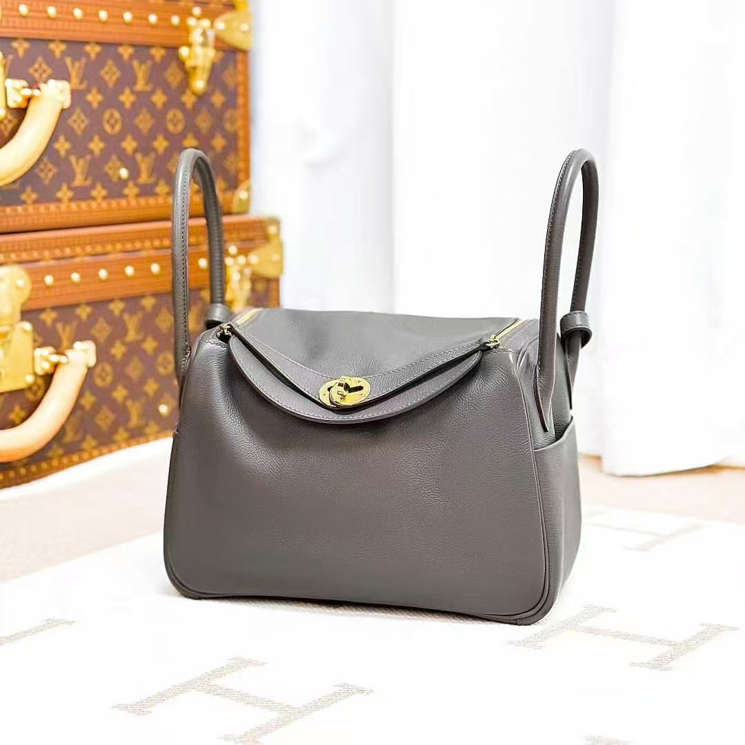 Hermes Lindy 26, 8F Tinware Gray Gold Buckle