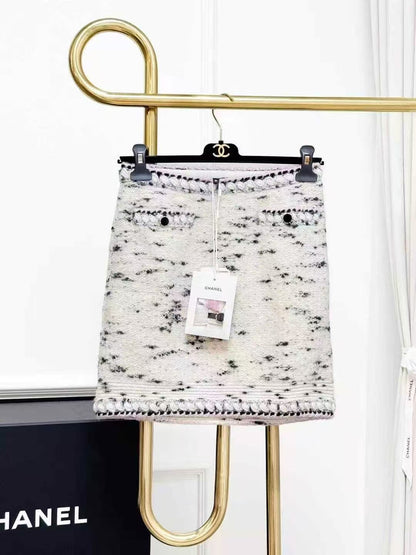 Chanel Château Collection Cashmere Knit Skirt, Mini Skirt