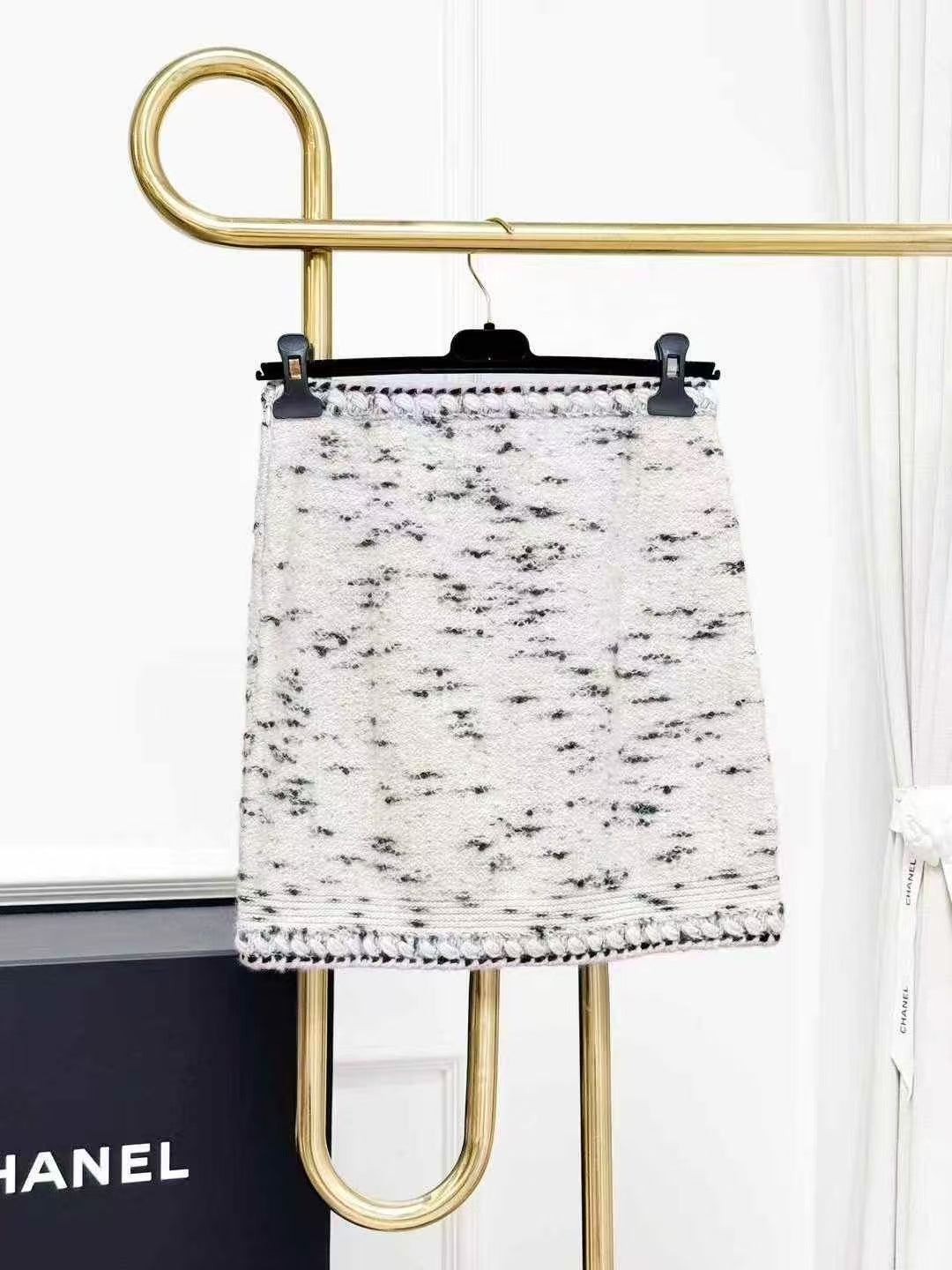 Chanel Château Collection Cashmere Knit Skirt, Mini Skirt