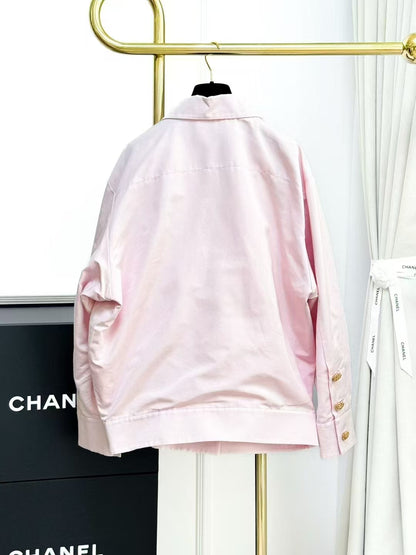 Chanel 20A Haute Couture Workshop Bestseller Pink Gold Buckle Jacket