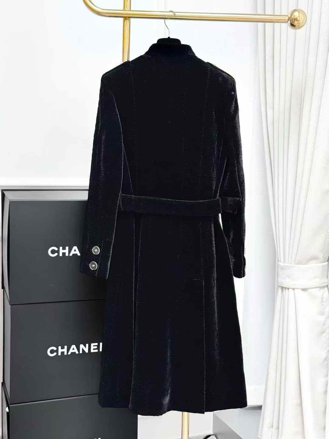 Chanel 22B Blue and Yellow Check Tartan Tweed Jacket