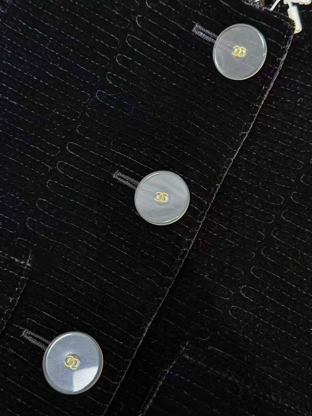Chanel 22B Blue and Yellow Check Tartan Tweed Jacket