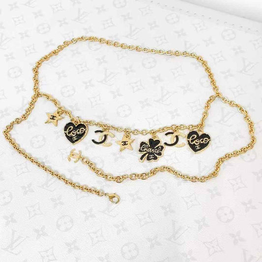 Chanel 24P Gold Chain Multi-Element Waist Chain