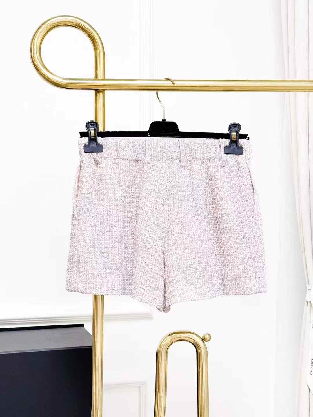 Chanel 24P Spring/Summer Preview: Light Pink Tweed Shorts