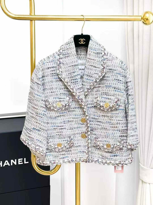 Chanel Greece Collection Color-Mélange Knit Jacket