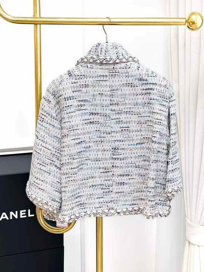 Chanel Greece Collection Color-Mélange Knit Jacket
